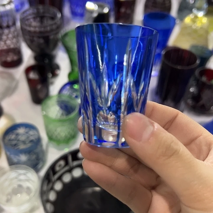 手柄款水晶玻璃微瑕一个