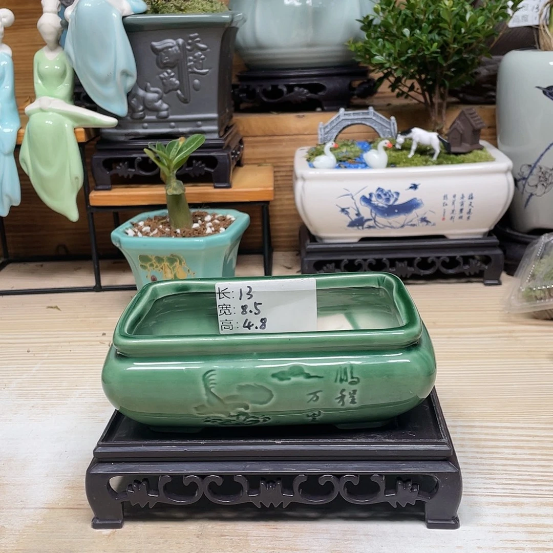 紫砂花盆陶瓷艺术花盆陶瓷