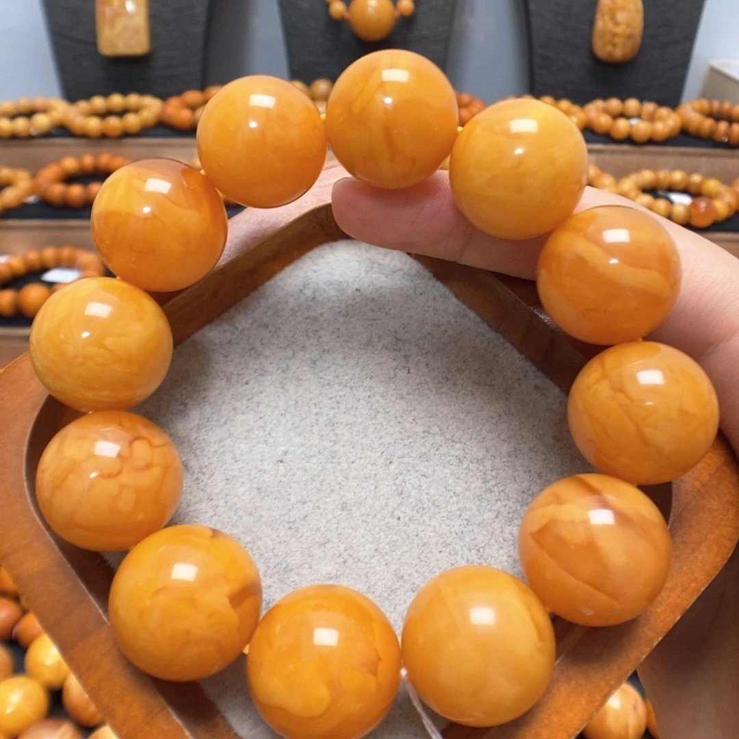 蜜蜡未镶嵌手链蜜蜡