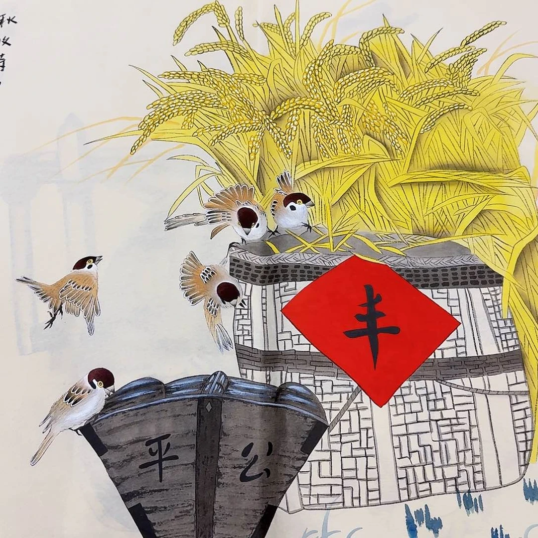 国画事事如意万事顺利
