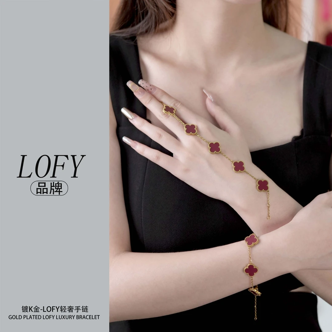 【M专属】LOFY 五花手链红色 经典时尚百搭手链