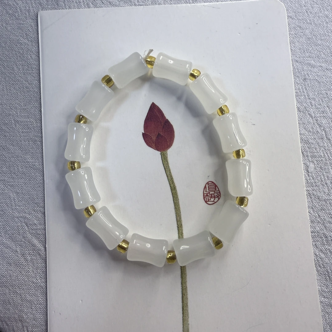 合金石英石手链 新中式竹节款特色气质手串