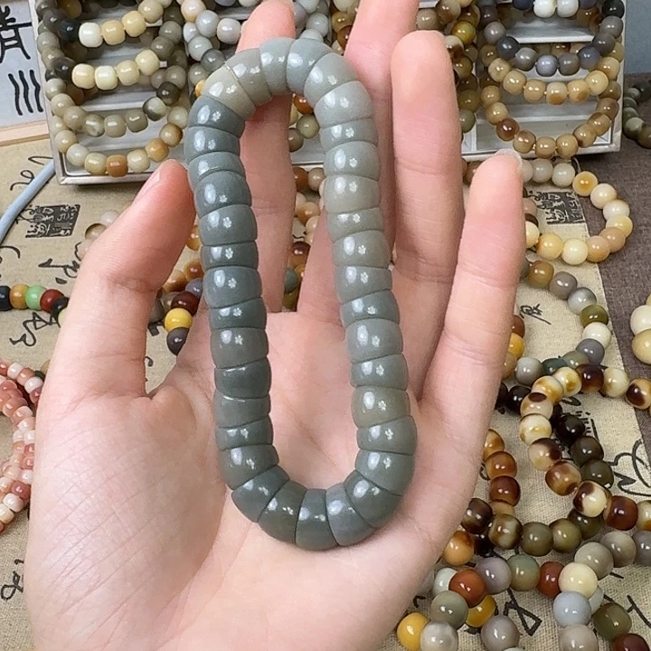 菩提根/象牙果手串卡12微瑕大肠