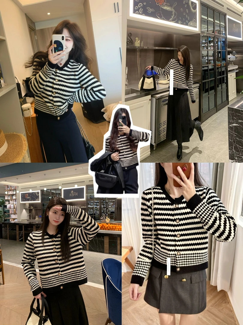 按(1--100)编号拍，2024韩版秋冬冬季加厚百搭毛衣针织衫外套