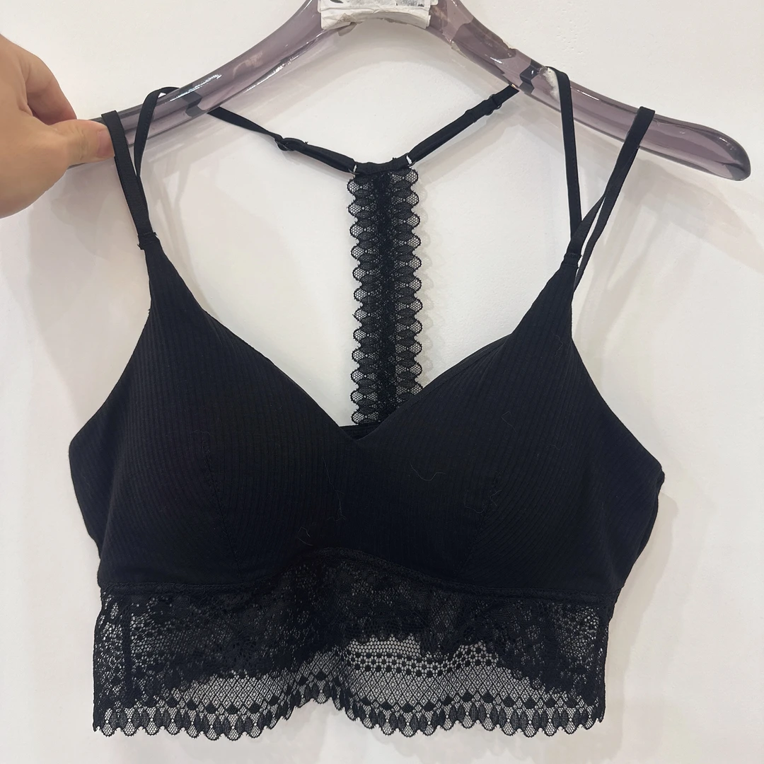 06四色时尚百搭美背通勤蕾丝背心白色轻奢打底性感女士夏季