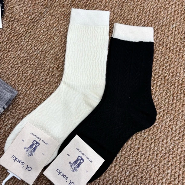 芒果盒子成人袜子十双装女士高筒袜