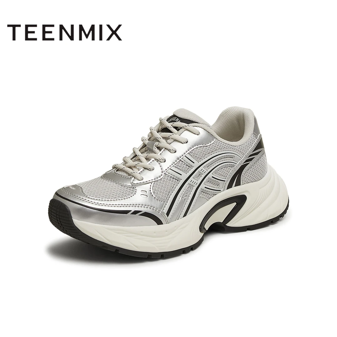 天美意2025夏新款商场同款休闲系带厚底百搭女老爹鞋CFA22BM5