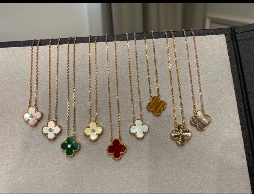 合金项链 四叶草风【镀K金】项链