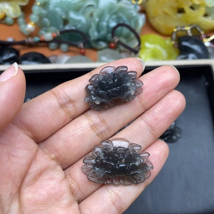 蛇纹石玉银S925镶嵌戒指喀****器