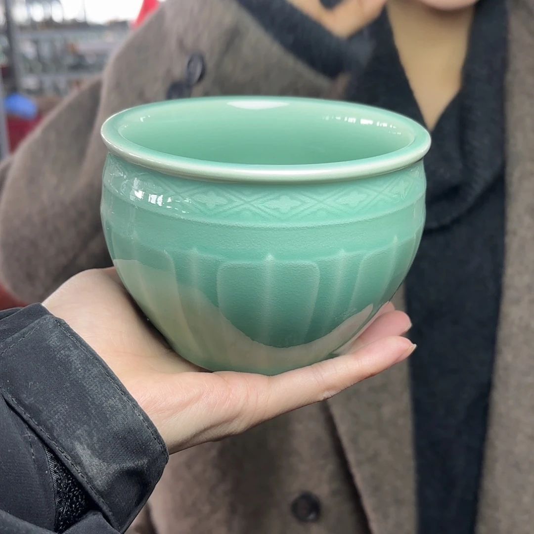 龙泉云间青瓷小米茶器