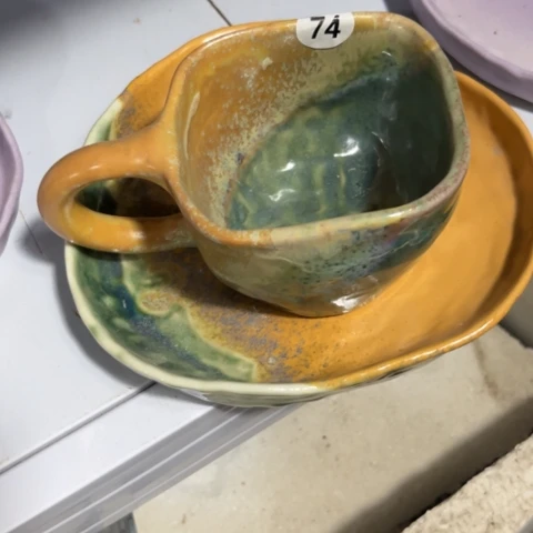 碗手捏咖啡杯碗盘餐具