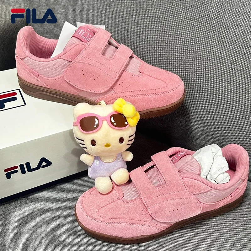 Fila/斐乐女【T头低帮薄底贴贴鞋】新款网红时尚德训鞋复古休闲板鞋