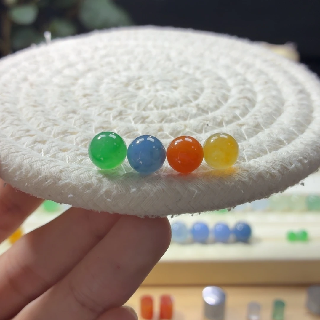 定制翡翠未镶嵌浓紫一组打包价