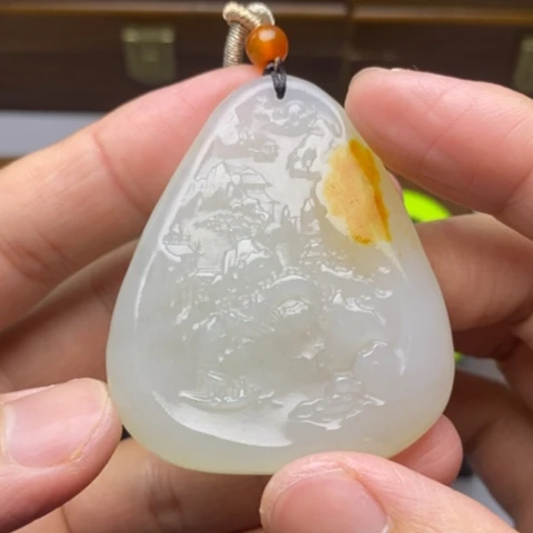 和田玉未镶嵌颈饰