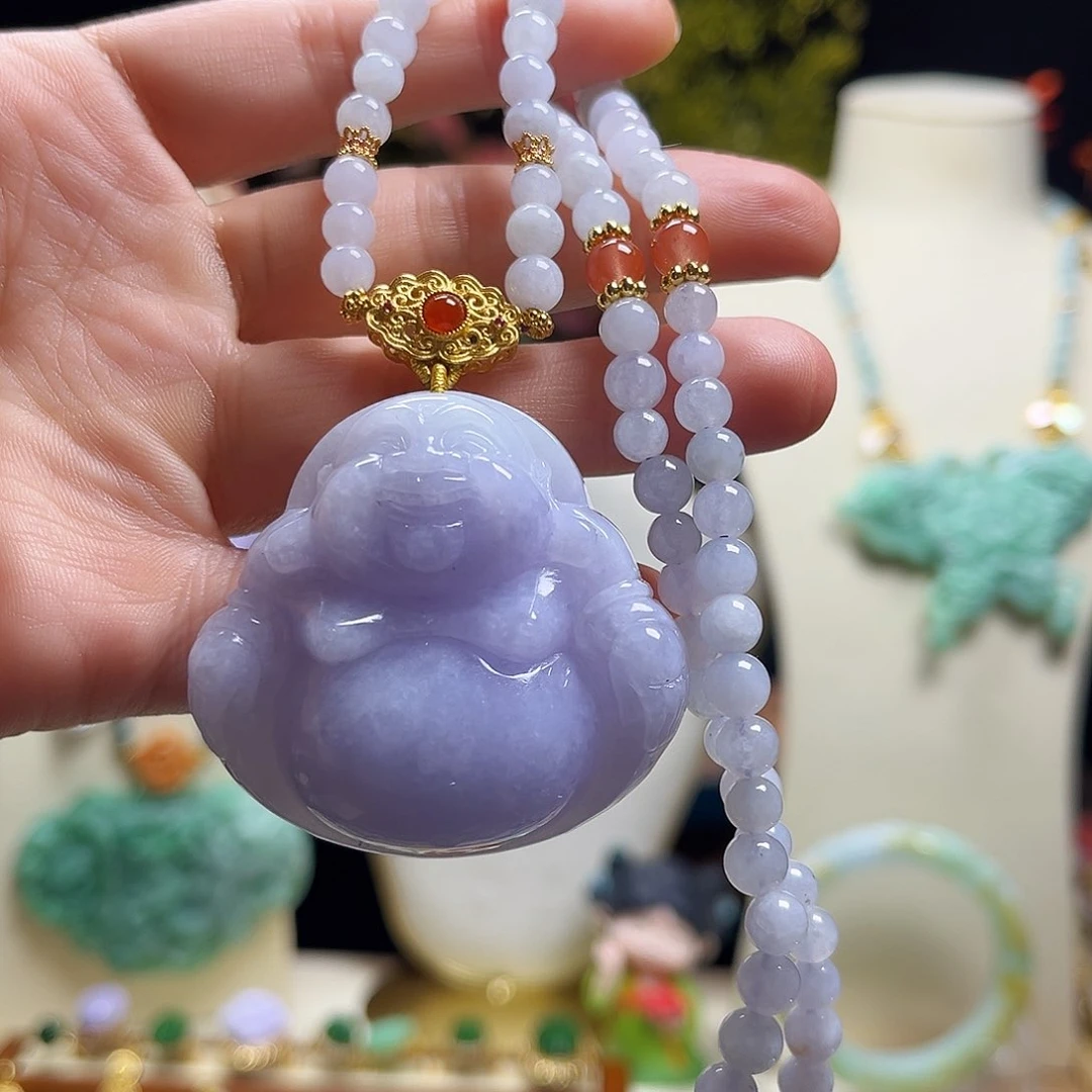 翡翠颈饰未镶嵌天然翡翠