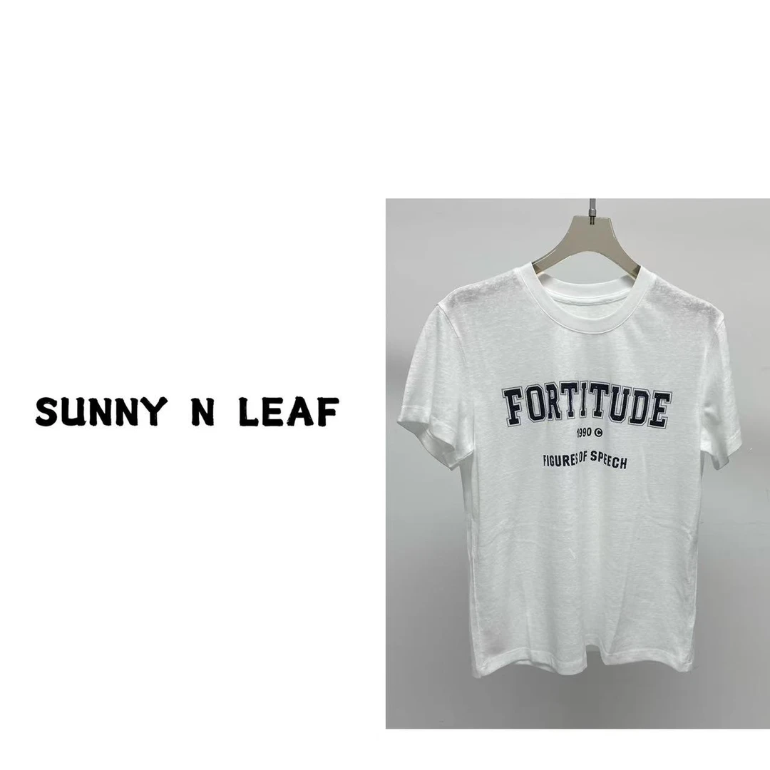 SUNNY N LEAF 春季休闲百搭印花短袖T恤 TBTAL1133