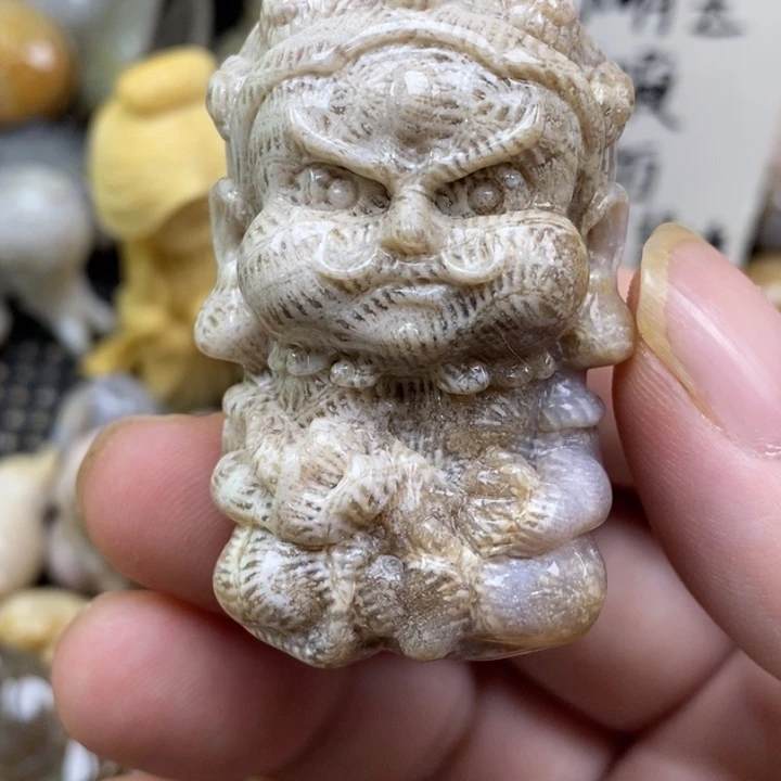 硅化珊瑚（珊瑚玉）未镶嵌颈饰