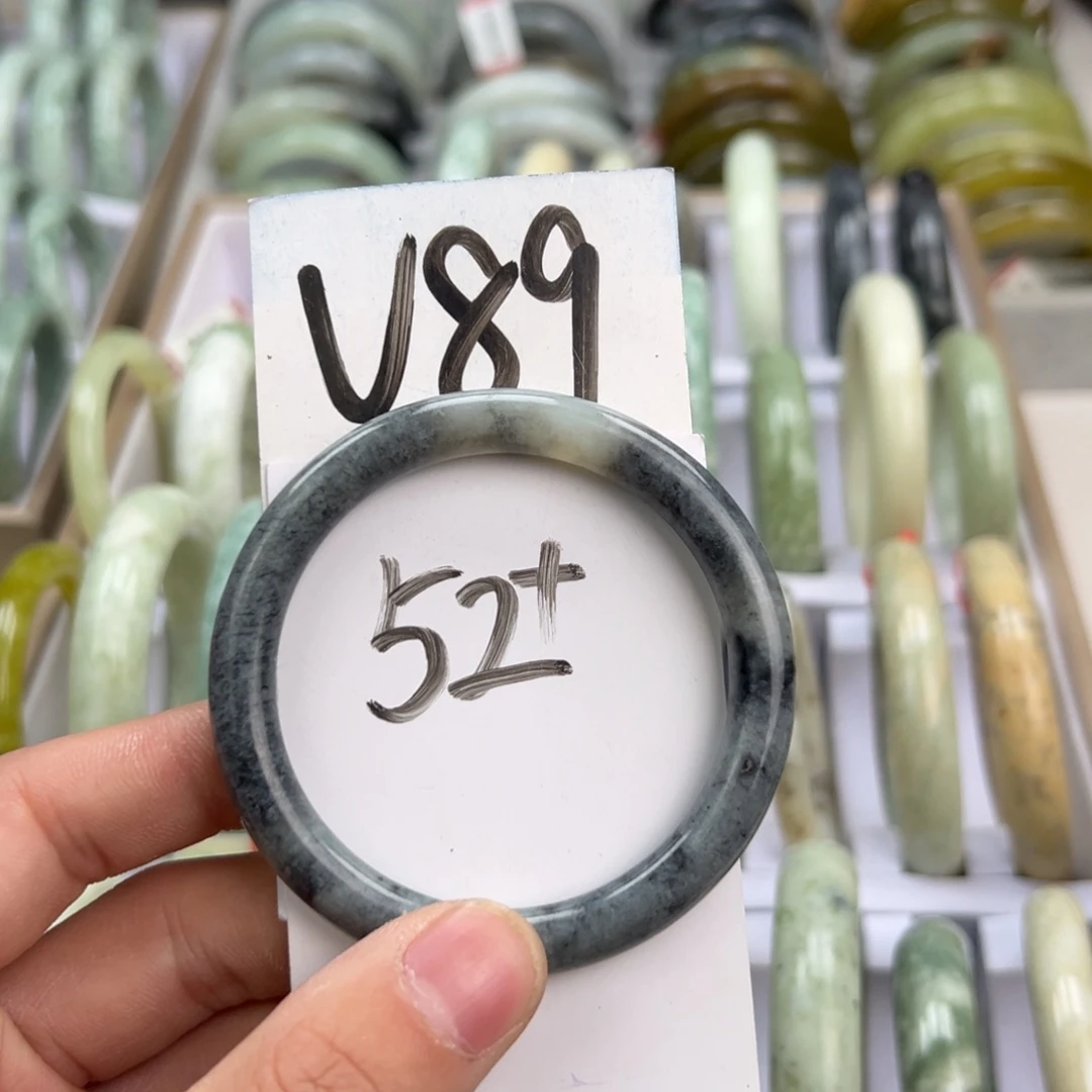 岫玉手镯未镶嵌天然岫玉微瑕
