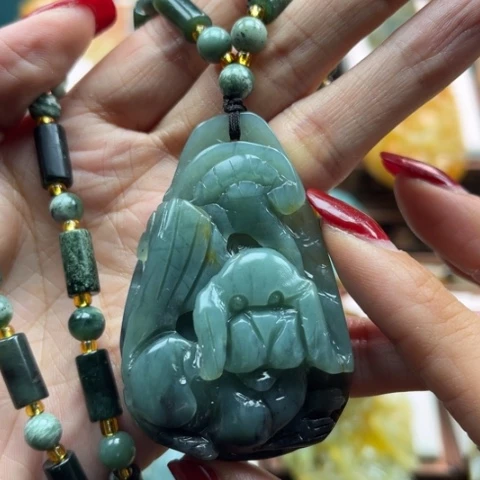 岫玉挂件未镶嵌挂件