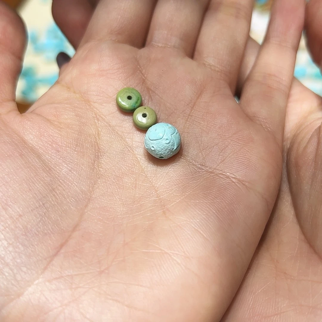 绿松石配件未镶嵌?***?