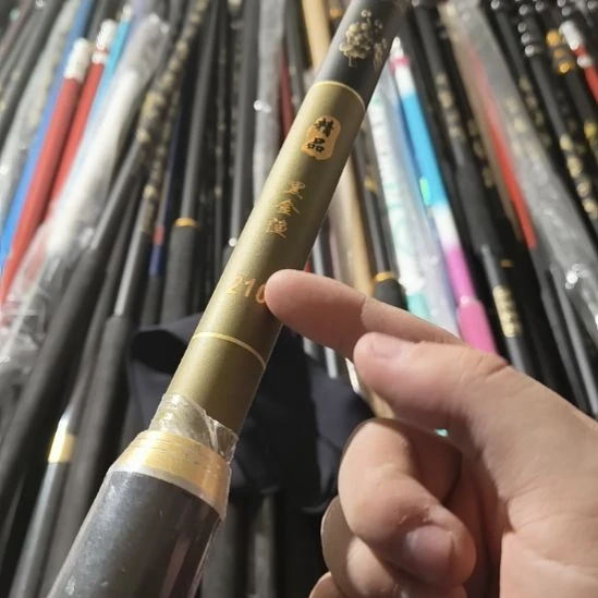 黑金渔抄网杆全新2.1米内防转