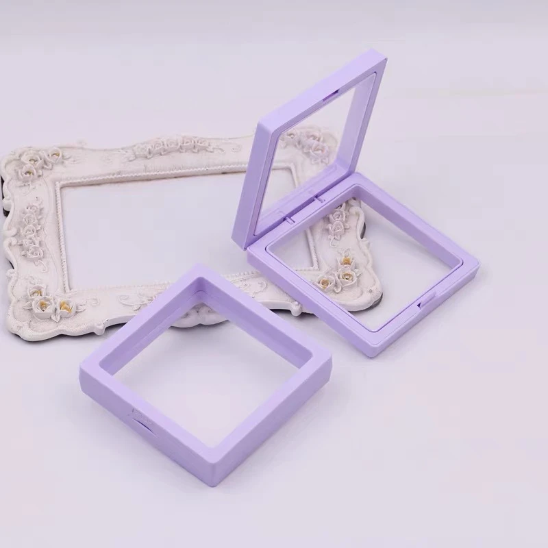 首饰盒/箱 首饰薄膜悬浮盒精致饰品盒收纳盒盒子透明包装盒展示盒