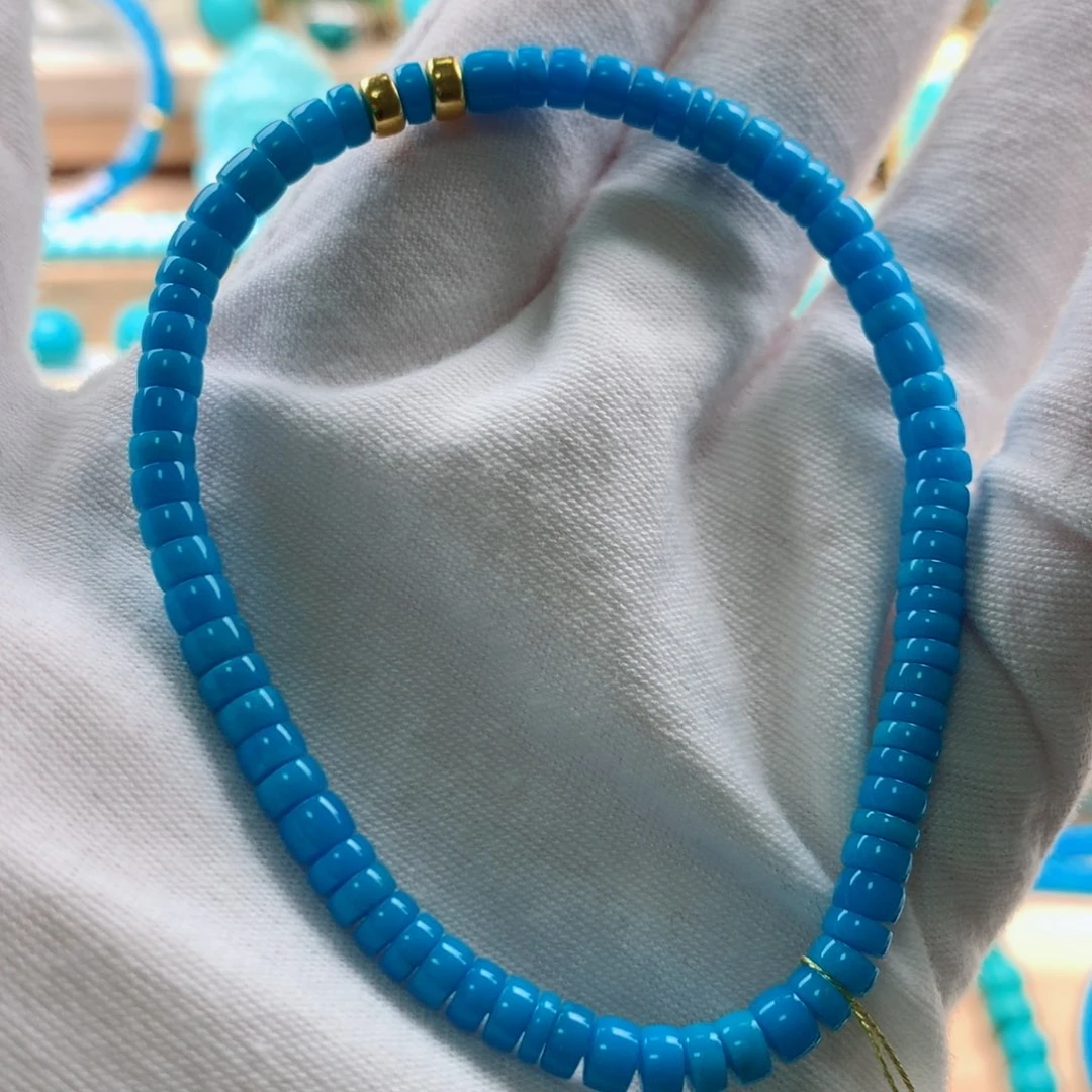 绿松石18K金镶嵌发饰