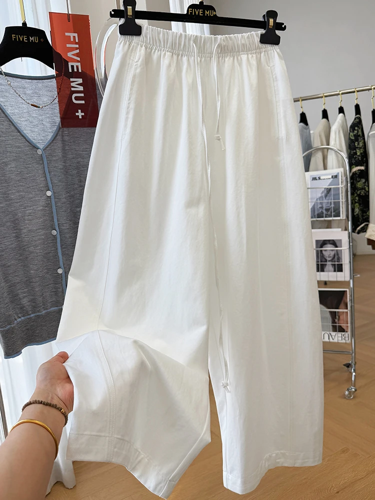 超好看今年流行的梧桐裤女夏季薄款休闲裤慵懒风松弛感裤子气球裤