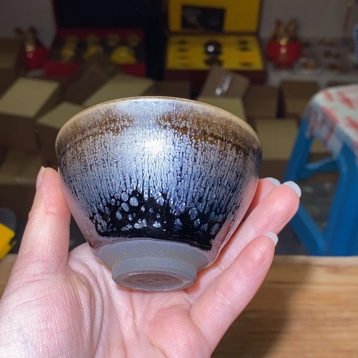 茶盏不带礼盒，建盏主人杯