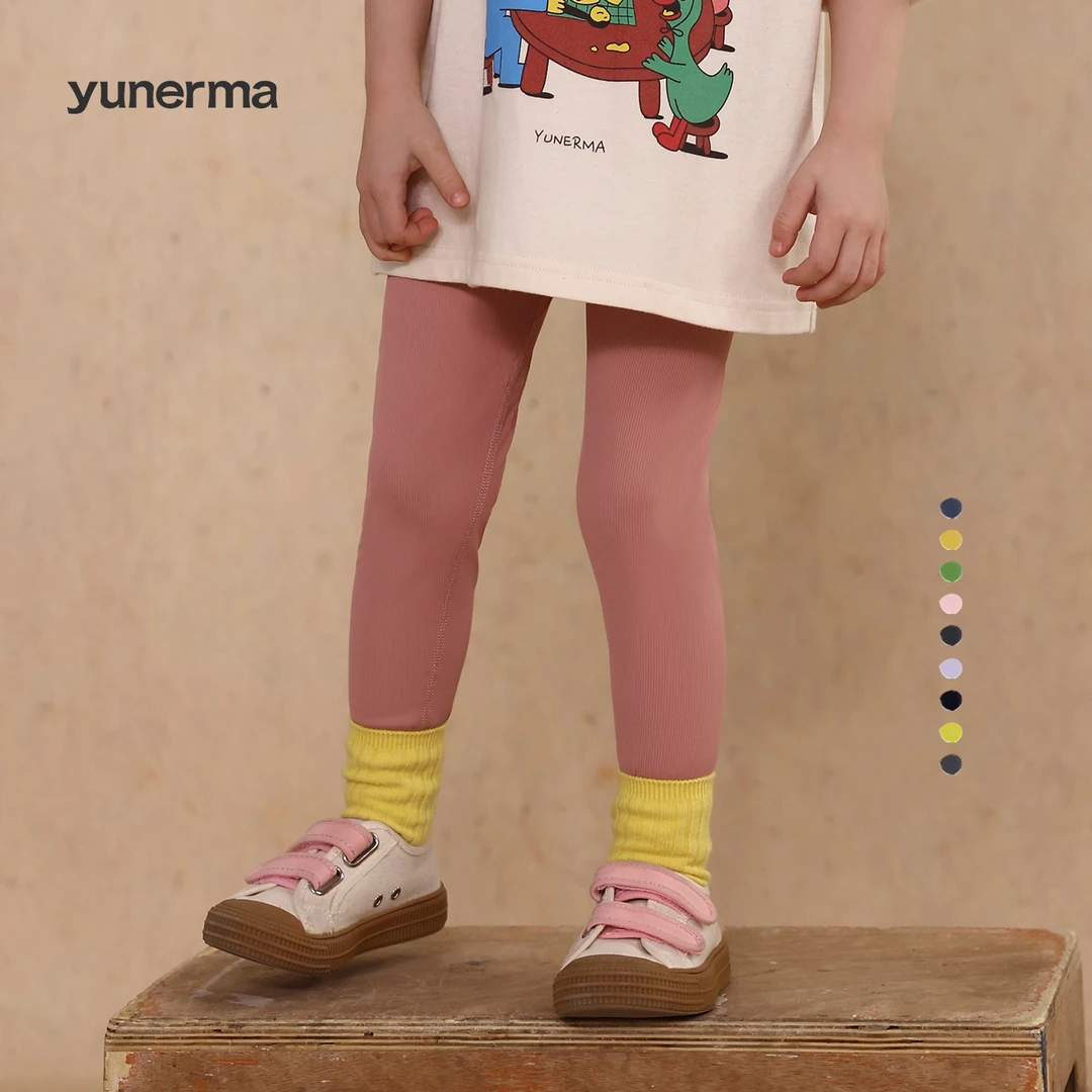 宝宝夏季新款薄款鲨鱼裤允儿妈女童2025春夏修身打底裤儿童瑜伽裤