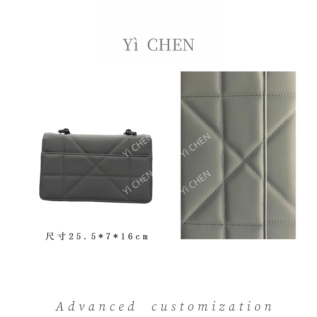 【Yì CHEN】QYX-98016-玛瑙灰简约时尚女士新款轻奢单肩斜跨包