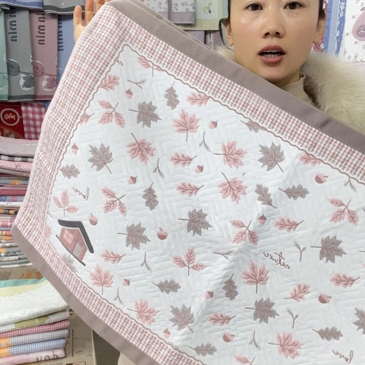 棉特价咖色小枫叶