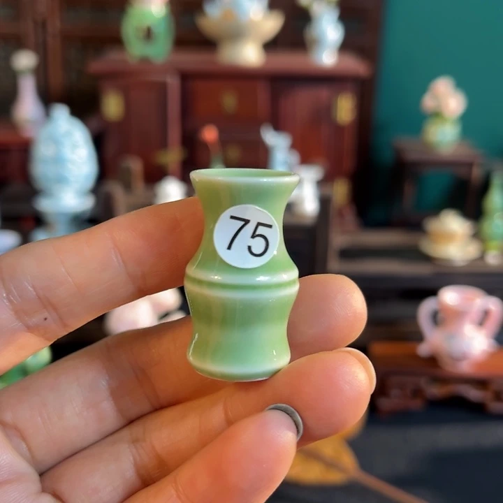 摆件微陶老王迷你花瓶