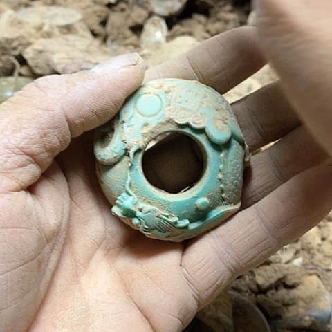 瓷片瓷器紫砂壶摆件