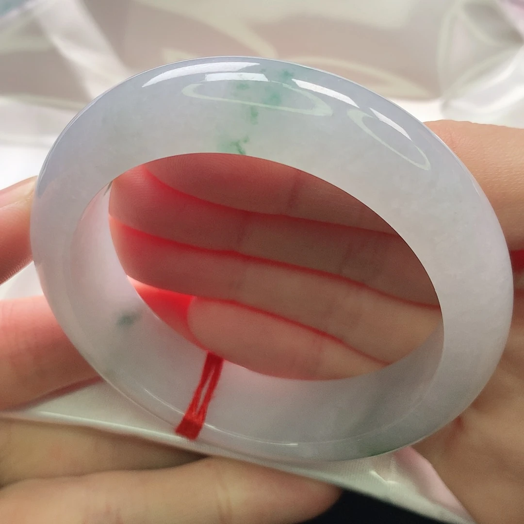 翡翠未镶嵌手镯缅甸5354宽版厚装