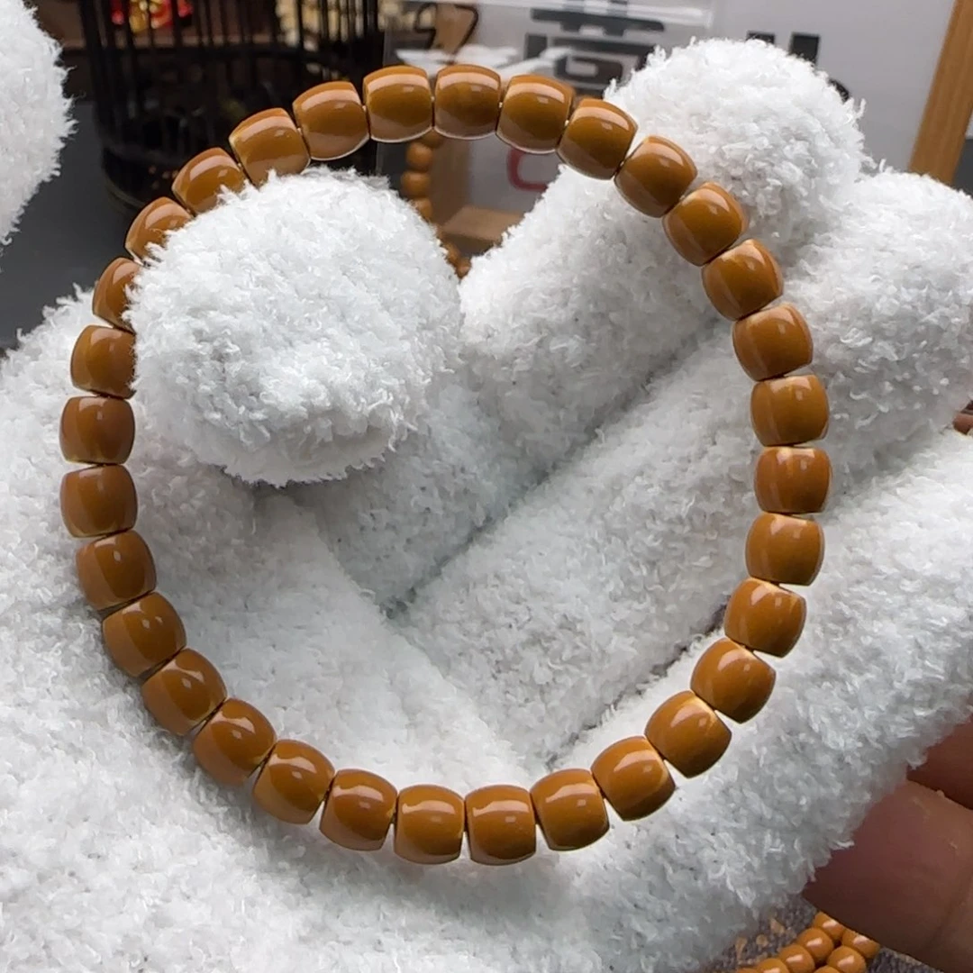 橄榄核手串老挝7.0mm单圈毕业