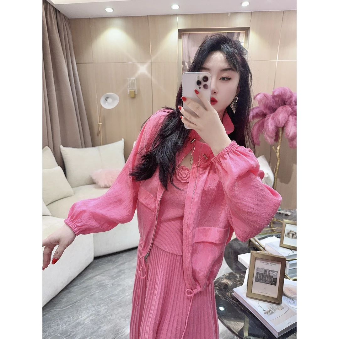 独宠【月光末石】新款气质长袖网红拉链时尚休闲女士上衣外套