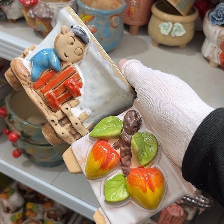 粗陶材质多肉花盆