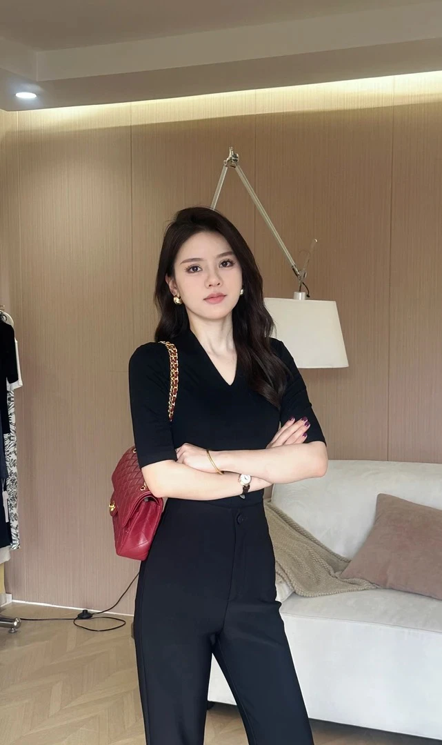 【大富】“超气质”巨好看御姐风高级感中袖上衣百搭显瘦舒服26002