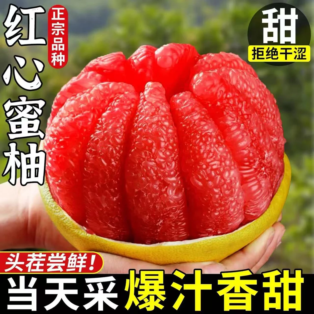 福建平和蜜柚新鲜应季水果香甜多汁现摘现发多仓发z