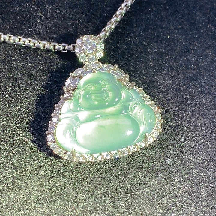 翡翠银S925镶嵌颈饰