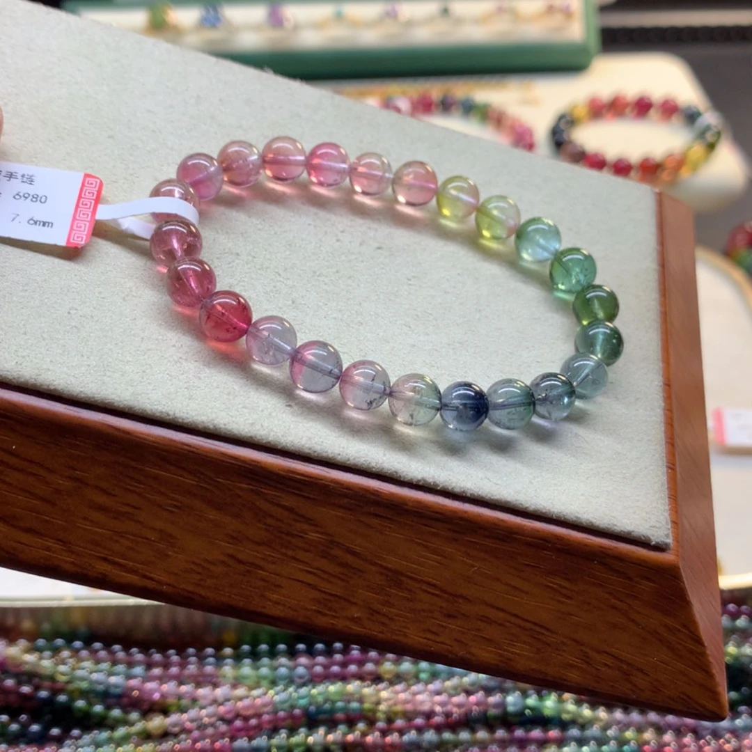 【闪购商品】碧玺手链未镶嵌西瓜碧玺