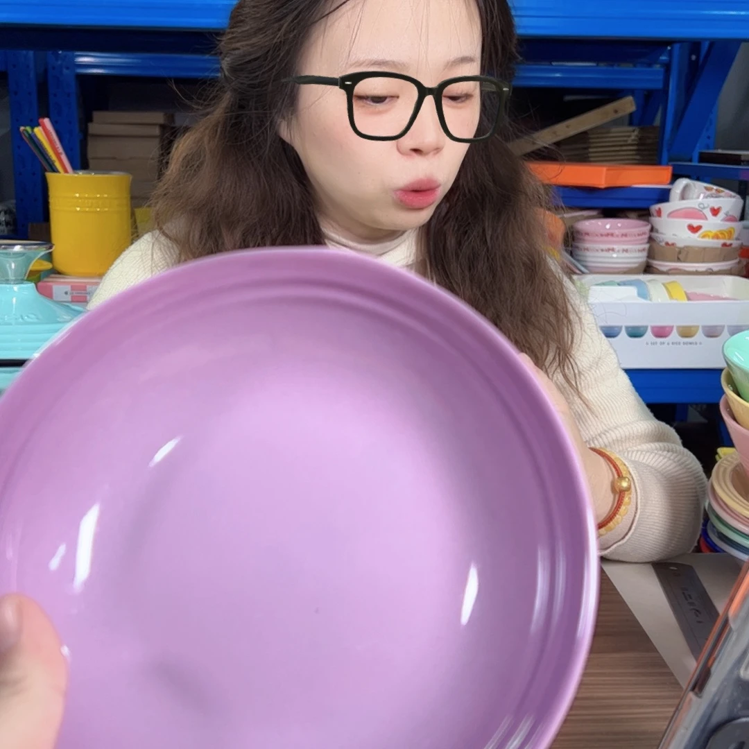 餐具紫罗兰燕麦碗