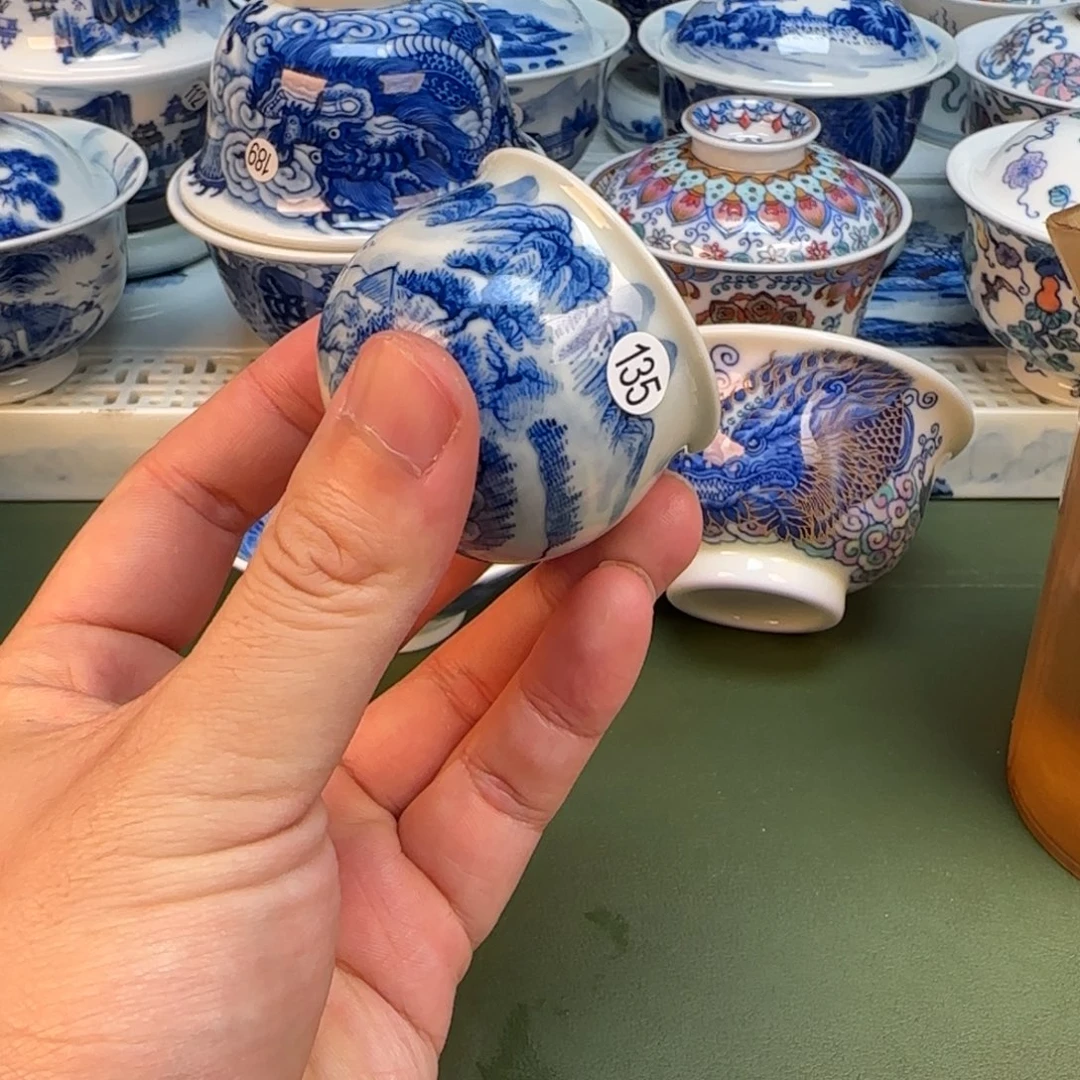 彦祖纯手工手绘茶具135