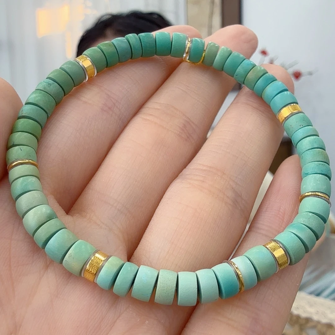 绿松石18K金镶嵌珠宝奇石