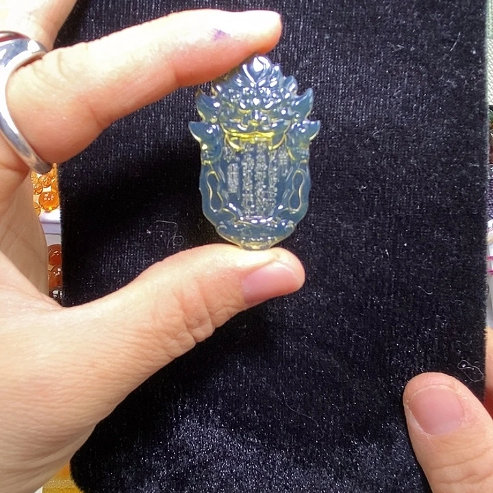 琥珀未镶嵌吊坠(不含链)天然缅甸琥珀金珀莱雅山鬼花钱