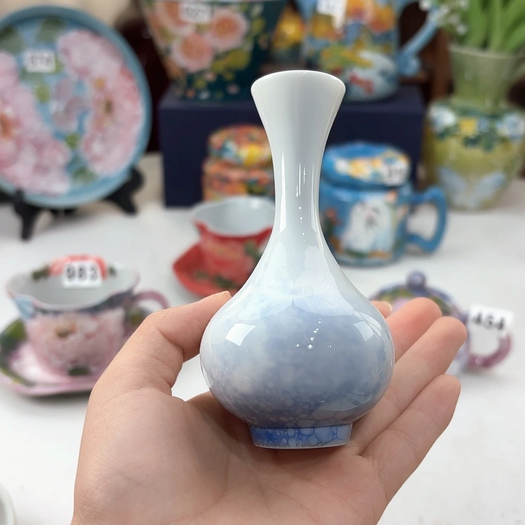 景德镇手绘高温釉下彩陶瓷茶具
