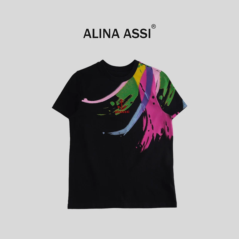 【姚】2025春夏新款百搭时尚T恤简约显瘦短袖上衣YMF599