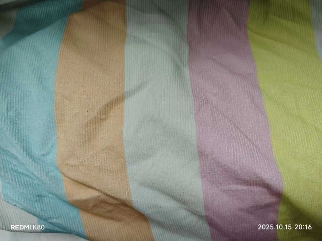 条纹单人厚款灯芯棉 纯棉