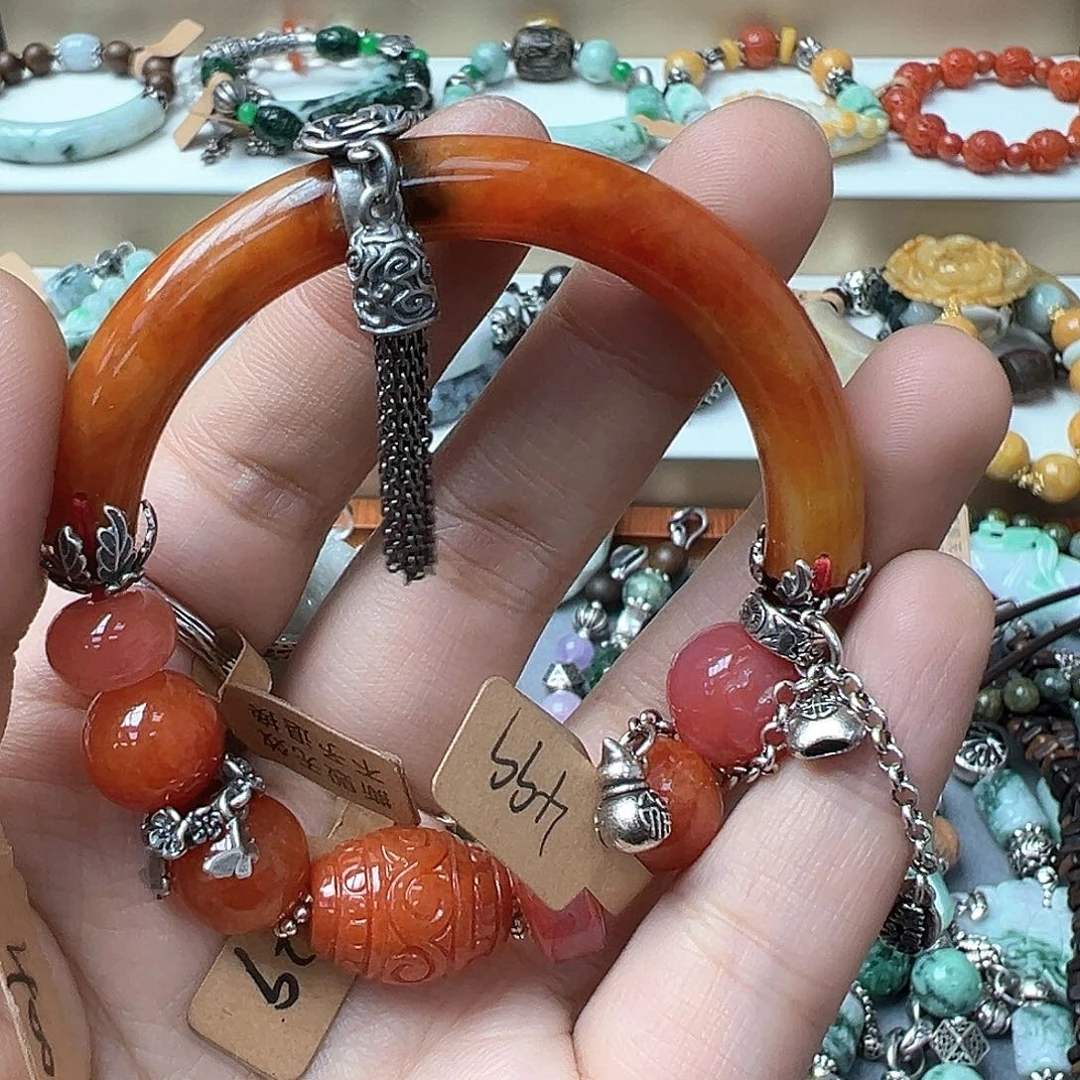 翡翠手链未镶嵌用****5